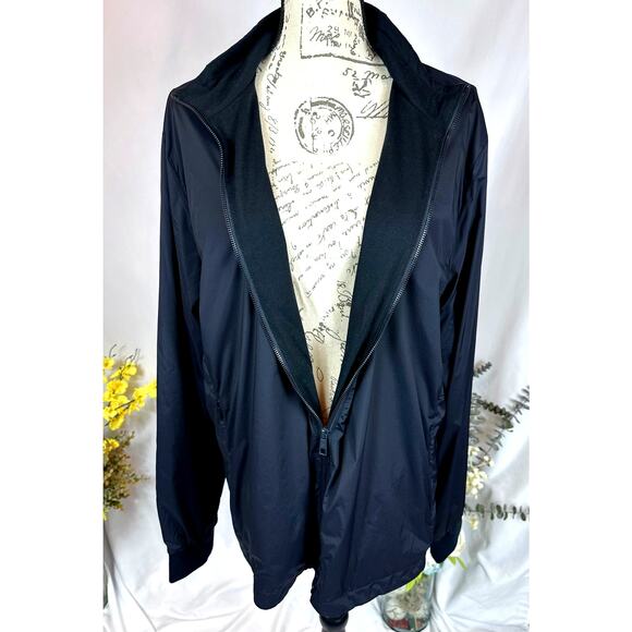 Piombo Regular High Neck Full Zip Fit Jacket Black XL - Picture 9 of 13